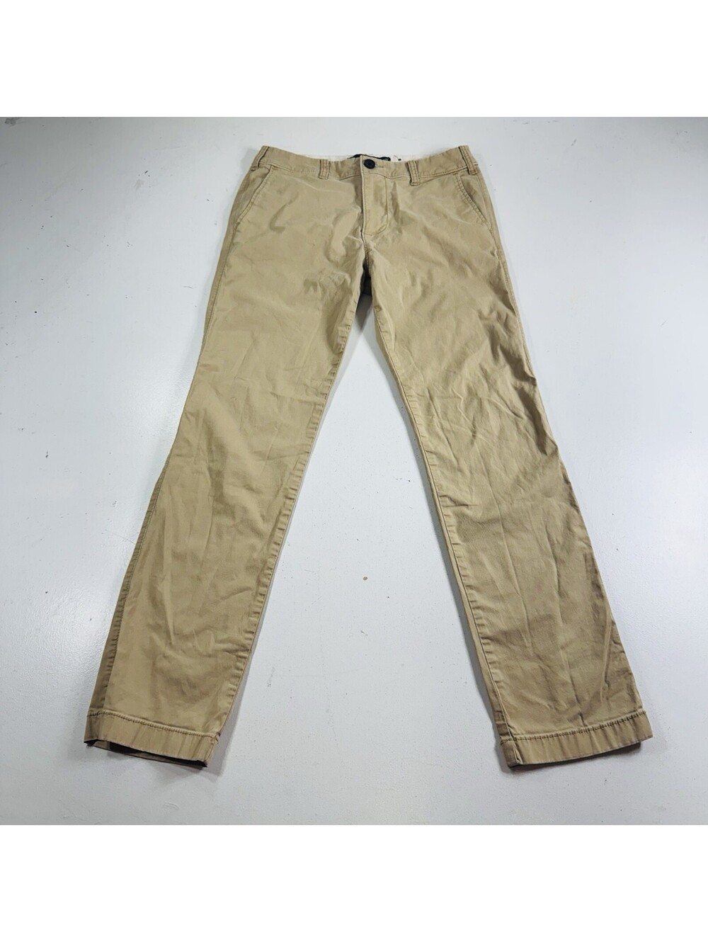 Hollister Slim Straight Chino Pants Beige Epic Flex Men’s Size 29x32